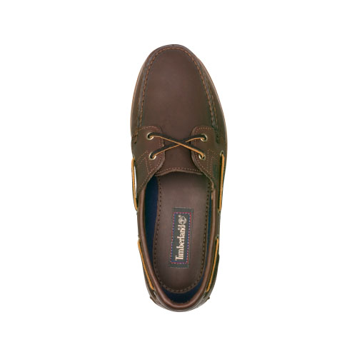 Men\'s Timberland® Earthkeepers® 2-Eye Boat Shoes Dark Brown Smooth