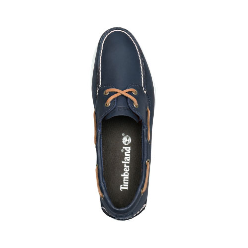 Men\'s Timberland® Earthkeepers® Brig 2-Eye Boat Shoes Navy Smooth