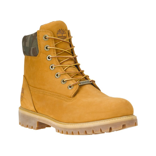 Men\'s TimberlandÂ® 6-Inch Premium Waterproof Boots Wheat Waterbuck/Camo