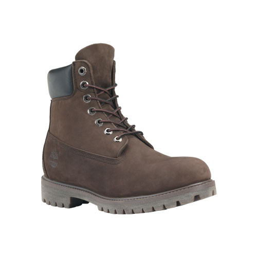 Men's Timberland® 6-Inch Premium Waterproof Boots Dark Chocolate Nubuck