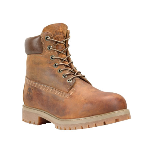 Men's Timberland® Heritage 6-Inch Waterproof Boots Burnt Orange Worn Oiled