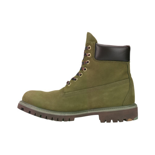 Men\'s TimberlandÂ® 6-Inch Premium Waterproof Boots Olive Nubuck/Camo