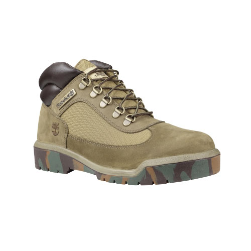 Men\'s TimberlandÂ® Classic Field Boots Olive Nubuck/Camo