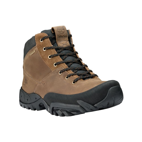 Men's Timberland® Earthkeepers® Rolston Mid Waterproof Boots Dark Brown