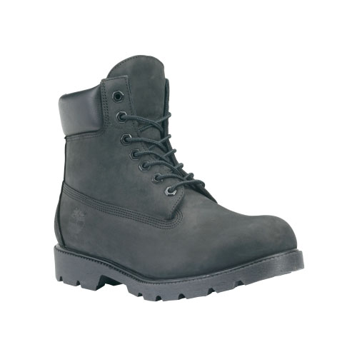 Men's Timberland® 6-Inch Basic Waterproof Boots w/Padded Collar Black Nubuck