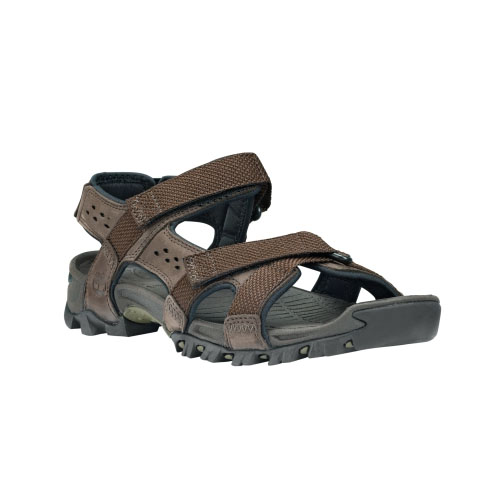 Men\'s TimberlandÂ® Eldridge Sandals Dark Brown/Olive