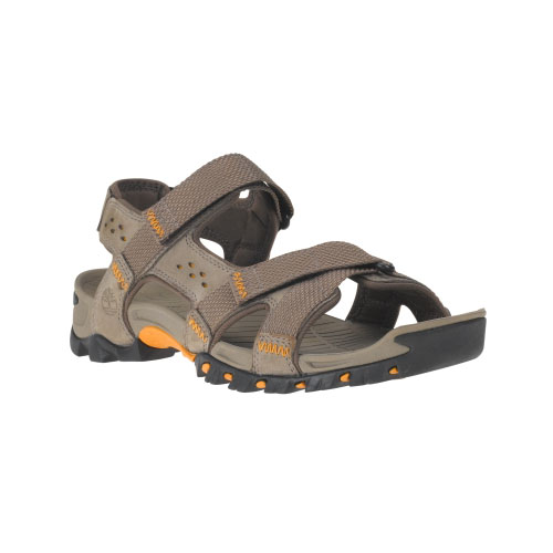 Men's TimberlandÂ® Eldridge Leather Sandals Pewter