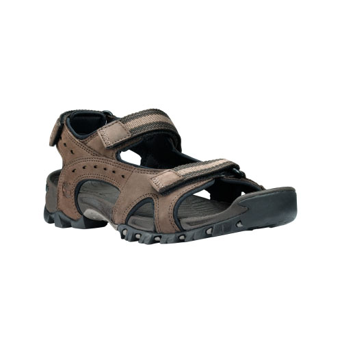 Men's TimberlandÂ® Wakeby Leather Sandals Dark Brown