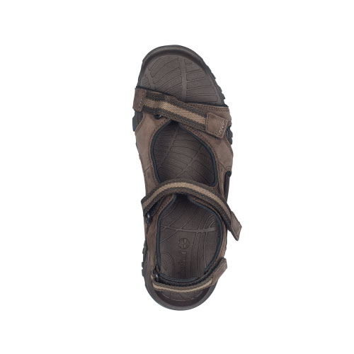 Men\'s TimberlandÂ® Wakeby Leather Sandals Dark Brown