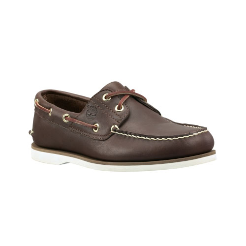 Men\'s Timberland® Earthkeepers® 2-Eye Boat Shoes Dark Brown Smooth