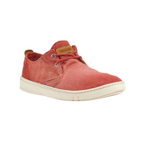 Men's TimberlandÂ® EarthkeepersÂ® Hookset Handcrafted Oxford Shoes Sun Bleached Red Canvas