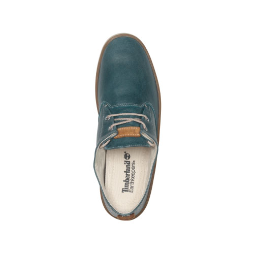 Men\'s TimberlandÂ® Hookset Handcrafted Leather Oxford Shoes  Blue Full-Grain