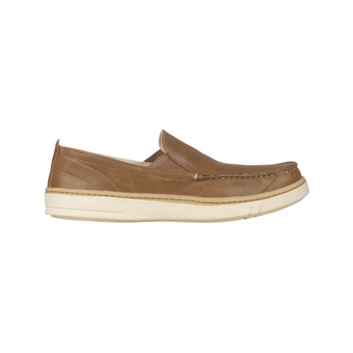 Men\'s TimberlandÂ® Hookset Handcrafted Leather Slip-On Shoes Light Brown Full-Grain