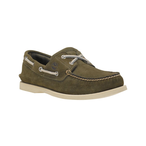 Men's Timberland® Earthkeepers® 2-Eye Boat Shoes Olive Suede