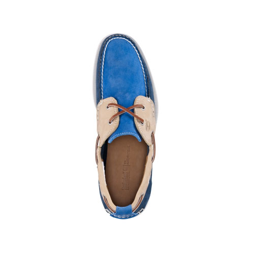 Men\'s TimberlandÂ® EarthkeepersÂ® Heritage 2-Eye Boat Shoes Tan/Navy/Bright Blue