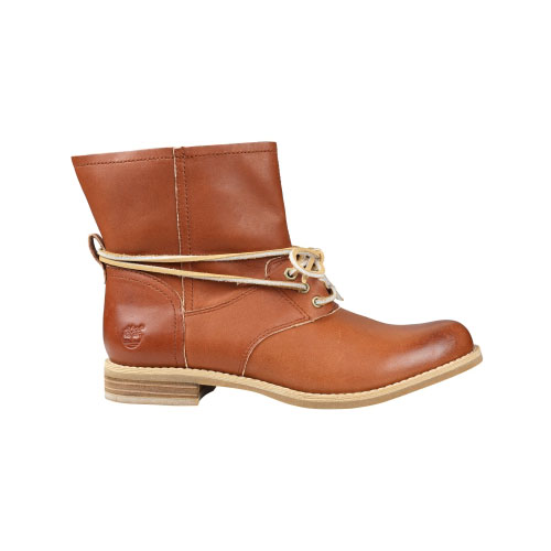 Women\'s TimberlandÂ® Savin Hill 3-Eye Leather Ankle Boots Light Brown Full-Grain