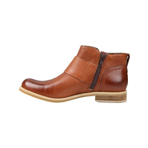 Women\'s TimberlandÂ® Savin Hill Double-Buckle Leather Ankle Boots Light Brown Full-Grain