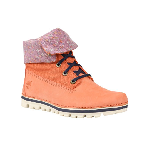 Women's Timberland® Earthkeepers® Brookton Canvas Roll-Top Boots Salmon Waterbuck