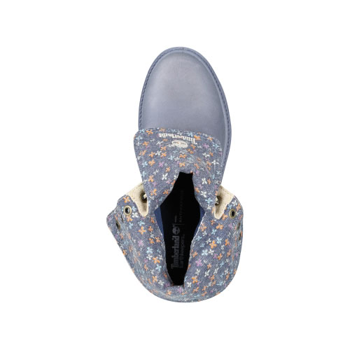 Women\'s Timberland® Authentics Canvas Fold-Down Boots Folkstone Grey Full-Grain