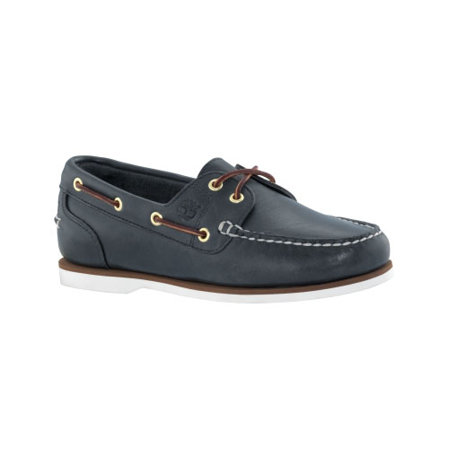 Women's TimberlandÂ® EarthkeepersÂ® Classic Amherst 2-Eye Boat Shoes Navy Smooth