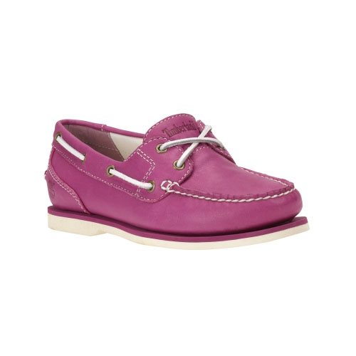 Women's Timberland® Earthkeepers® Classic Amherst 2-Eye Boat Shoes Mauve Full-Grain