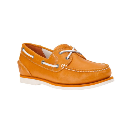 Women\'s TimberlandÂ® EarthkeepersÂ® Classic Amherst 2-Eye Boat Shoes Apricot Full-Grain