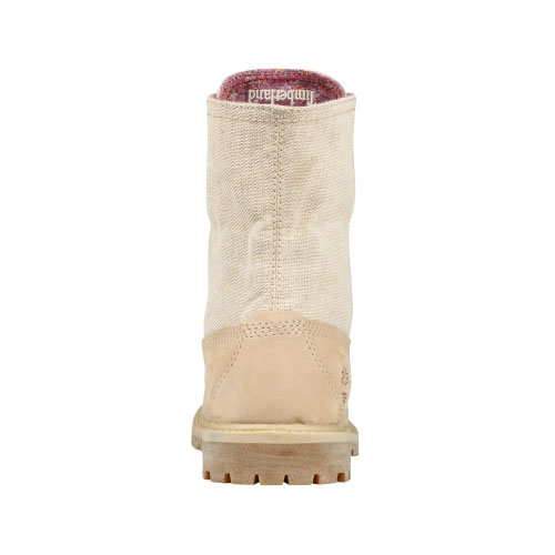 Women\'s TimberlandÂ® Authentics Canvas Fold-Down Boots Off-White Nubuck