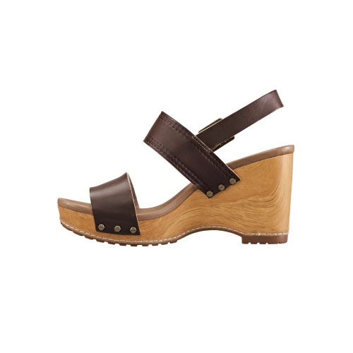 Women\'s TimberlandÂ® Tilden Leather Double-Strap Sandals Dark Olive Full-Grain