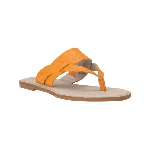 Women\'s TimberlandÂ® Sheafe Leather Thong Sandals Apricot Gluvy Leather