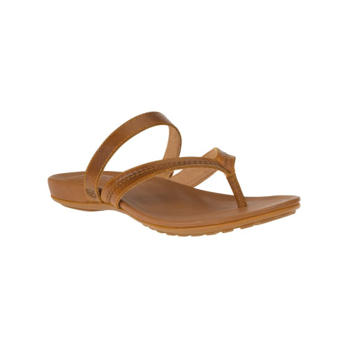 Women\'s TimberlandÂ® Harborview Leather Thong Sandals Light Brown Full-Grain