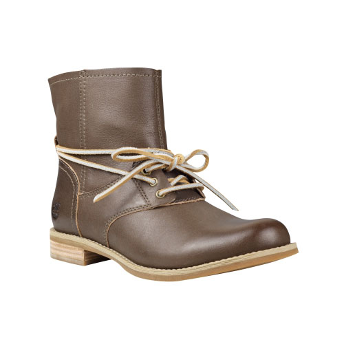 Women's TimberlandÂ® Savin Hill 3-Eye Leather Ankle Boots Dark Olive Full-Grain