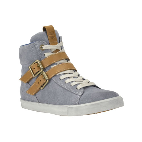 Women\'s TimberlandÂ® Glastenbury Leather High-Top Shoes  Grey Suede