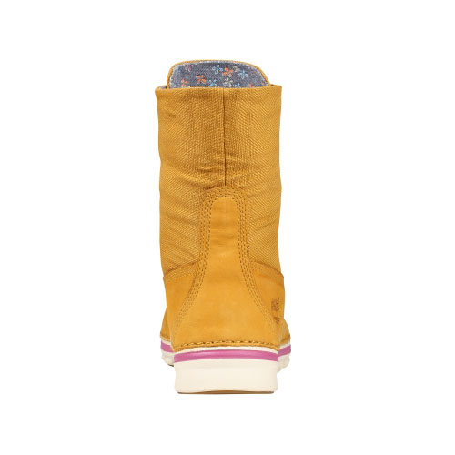 Women\'s TimberlandÂ® EarthkeepersÂ® Brookton Canvas Roll-Top Boots Wheat Nubuck/Flowers