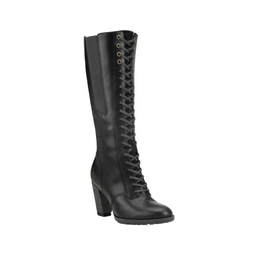 Women's TimberlandÂ® Stratham Heights Tall Lace Waterproof Boots Black