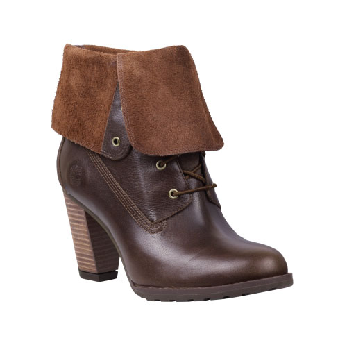 Women's Timberland® Stratham Heights Fold-Down Waterproof Boots Dark Brown